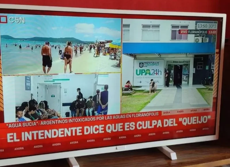 Surto de virose em Floripa vira piada no maior jornal da Argentina