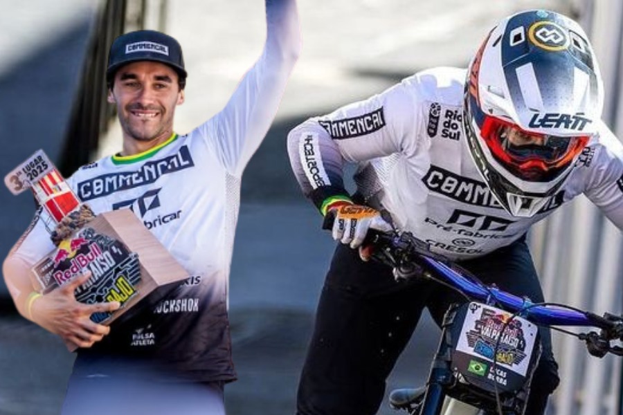 Atleta catarinense conquista terceiro pódio consecutivo na principal competição mundial de mountain bike downhill